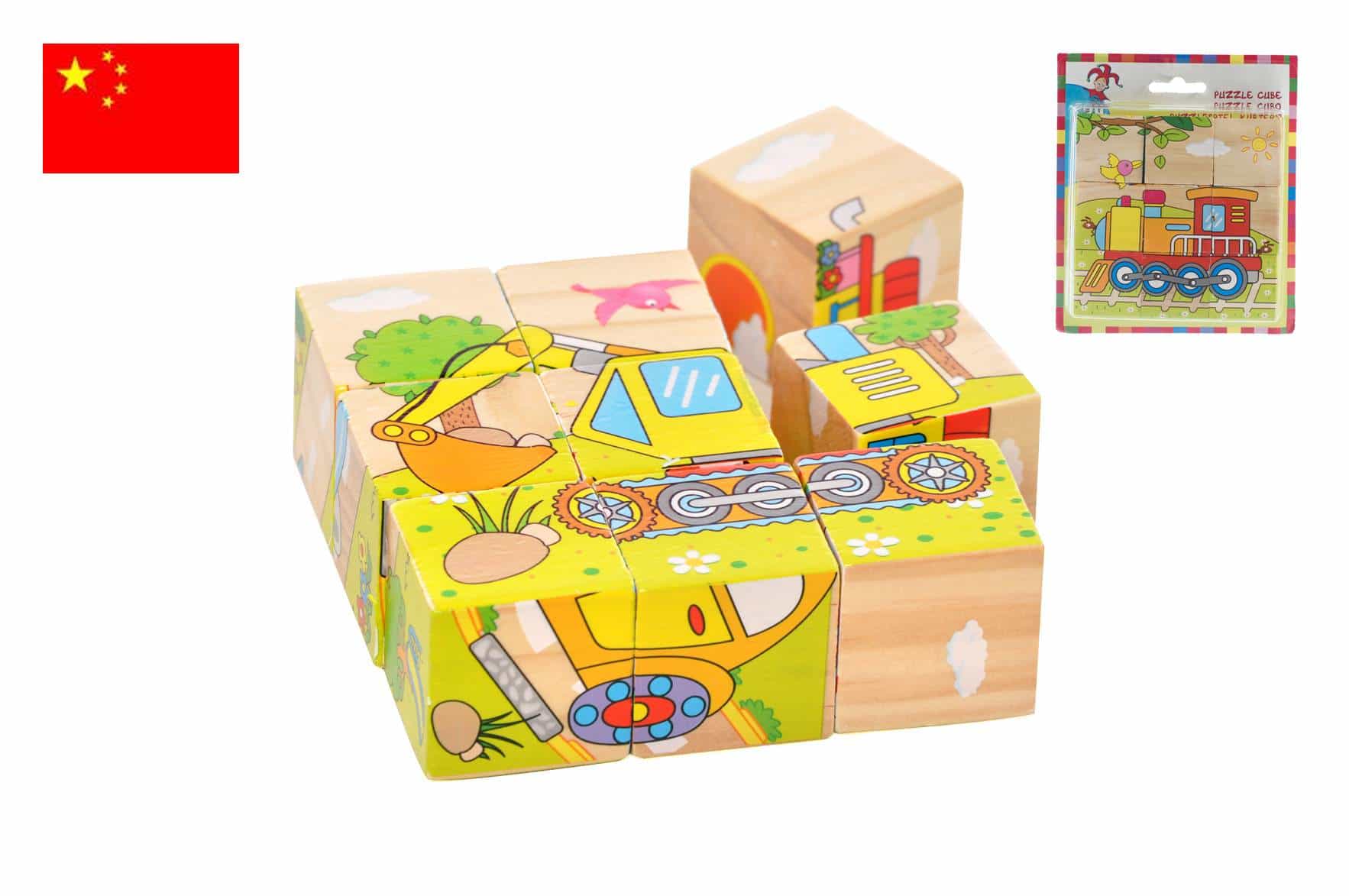 Puzzle de 9 cubes 6 faces | Tabletterie des Lacs