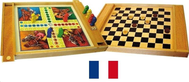 ANCIEN COFFRET JEU de Société Multi Jeux dada oie roulette .. en Bois EUR 35,00 - FR