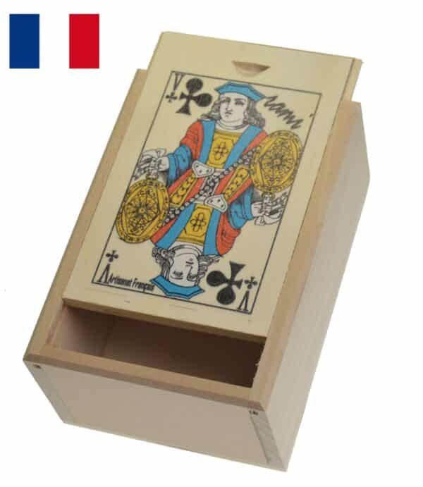 Boite rami tilleul naturel vide décorée V