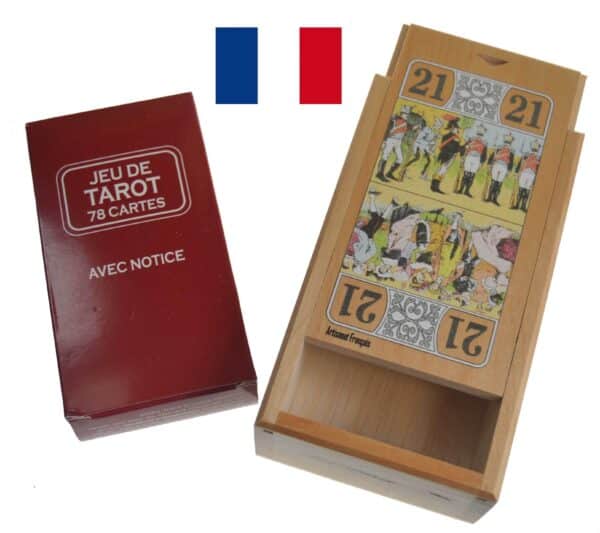 boite à tarot aulne pleine décorée
