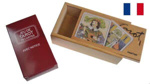 boite à tarot aulne pleine décorée