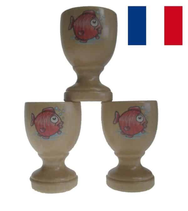 coquetier POISSON ROUGE