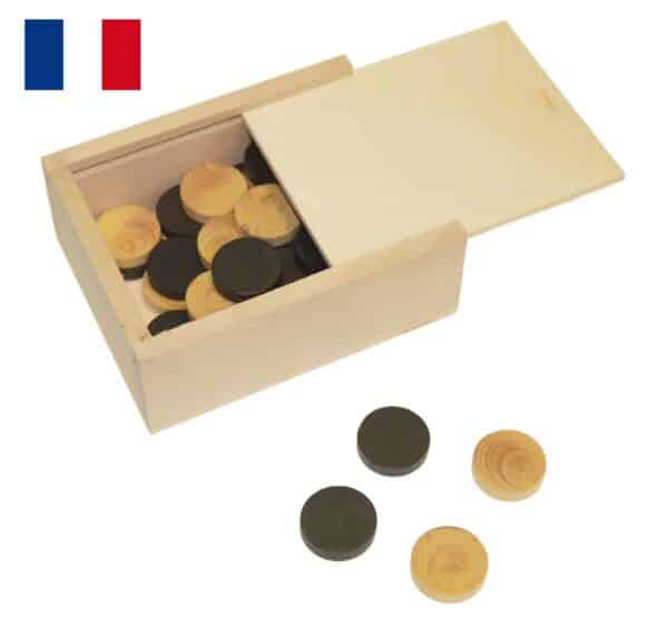 Plumier de Jeu de dames diamètre 32 mm ep 7 moulurée