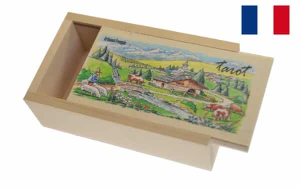 boite tarot tilleul naturel déco vide M2