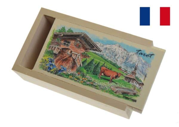 boite tarot tilleul naturel déco vide M5