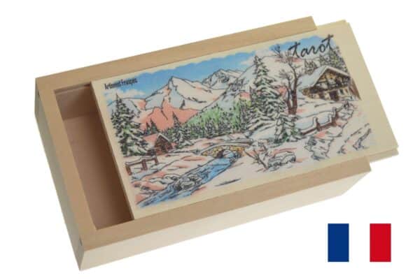 boite tarot tilleul naturel déco vide N9
