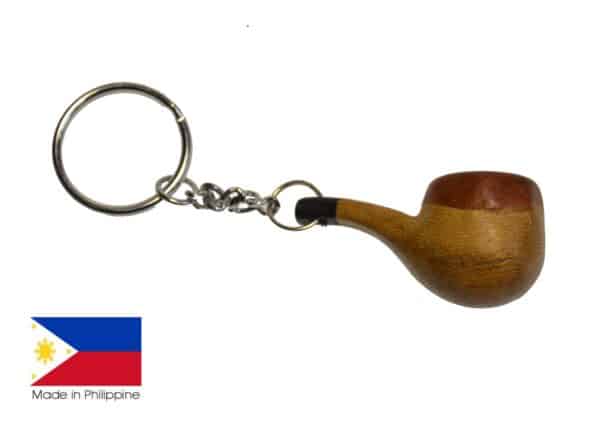 Porte clef marqueterie PIPE