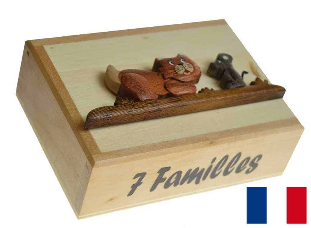 Boite de 7 familles marqueterie vid 1 Boite de 7 familles marqueterie vid