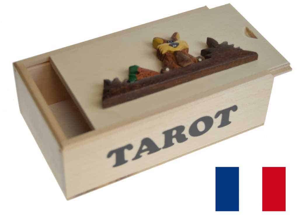 Boite tarot marqueterie vide 1 Boite tarot marqueterie vide