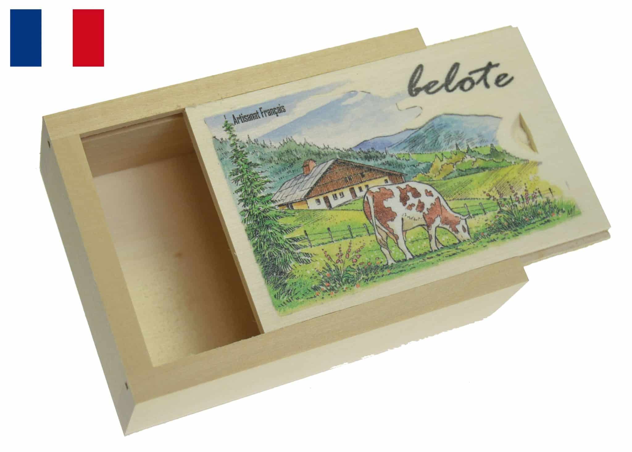 boite à cartes en tilleul vide naturel décorée M1 1 boite à cartes en tilleul vide naturel décorée M1