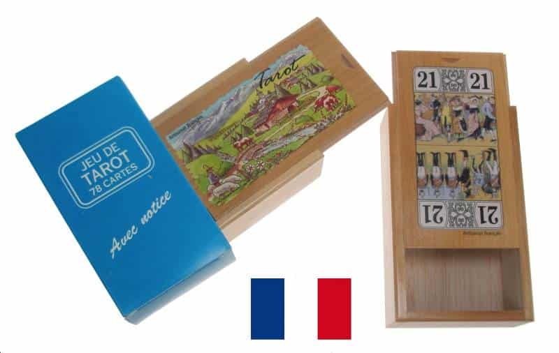 boite à tarot aulne pleine décorée 1 boite à tarot aulne pleine décorée