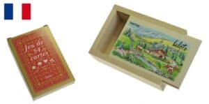 boite à cartes tilleul naturel décorée + jeu 54 C M2 3 www univers bois com product 18917 0 - Tabletterie des Lacs