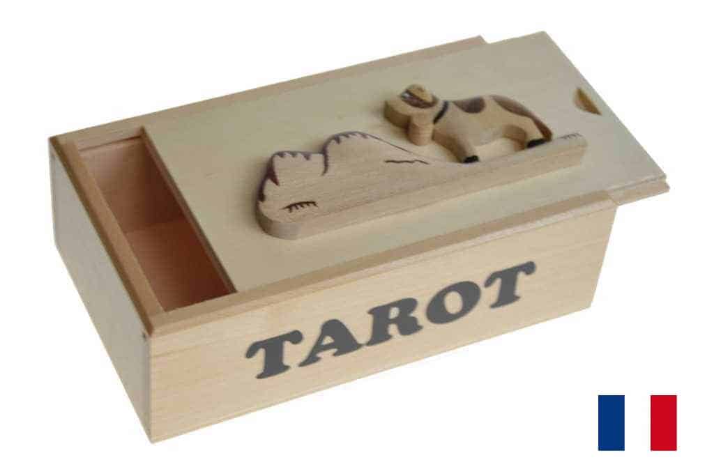 Boite tarot marqueterie vide 1 Boite tarot marqueterie vide
