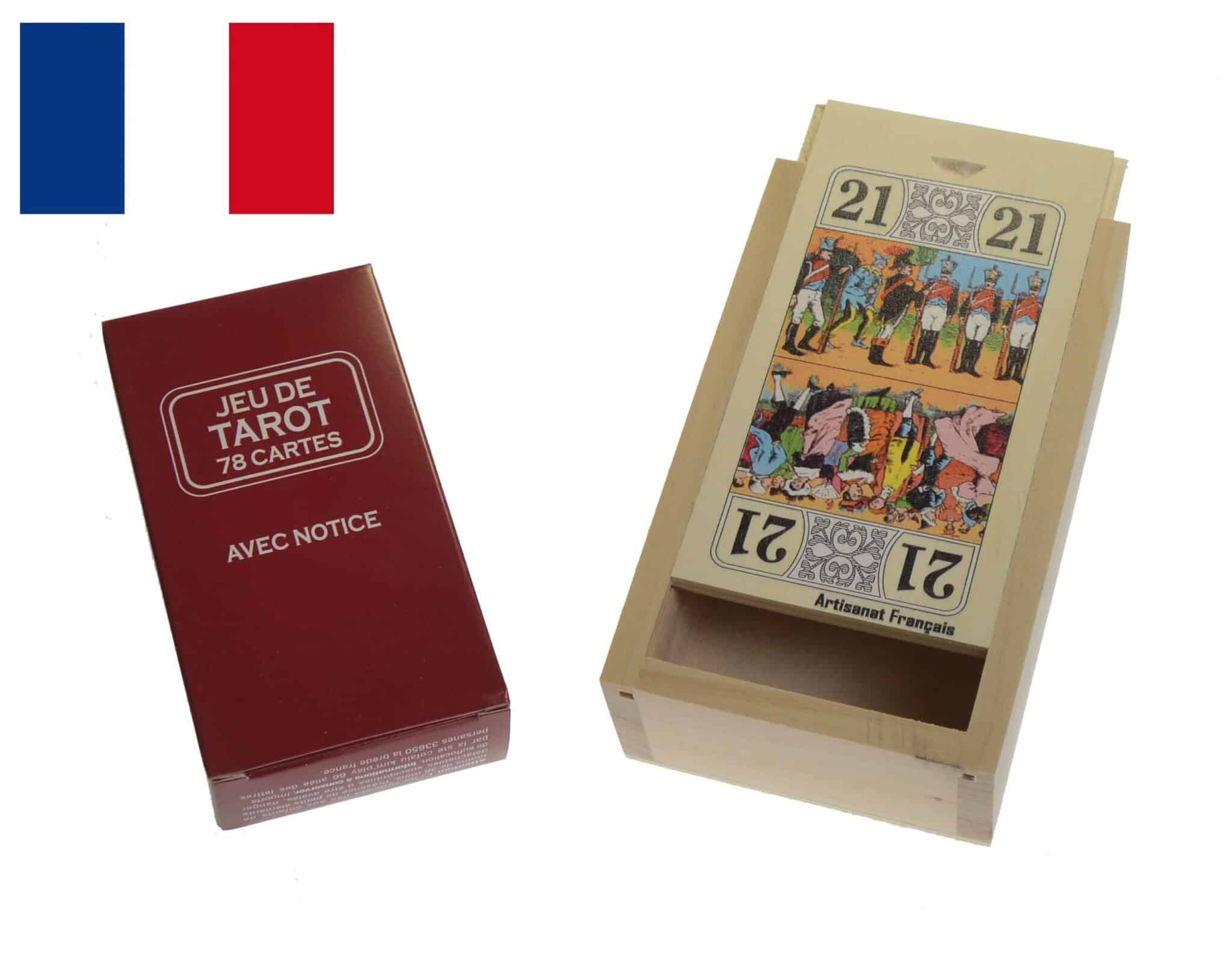 boite tarot tilleul naturel déco avec jeu D 1 boite tarot tilleul naturel déco avec jeu D